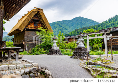 岐阜縣白川鄉的風景 137889448