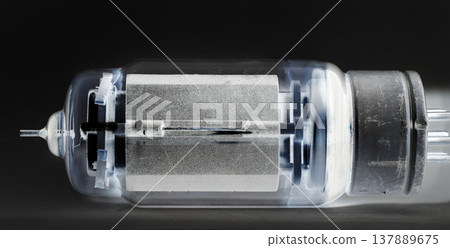 vacuum tube, retro radio lamp vacuum tube, retro radio lamp 137889675