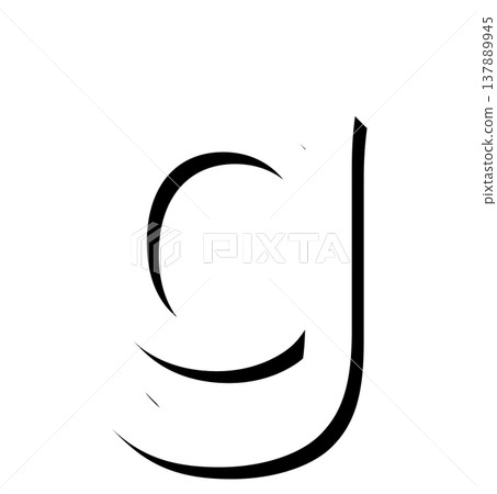 Black 3D letter "g" with shadow design, shadowed black "g" typography material, black g expressed as a 3D letter Black 3D letter "g" with shadow design, shadowed black "g" typography material, black g expressed as a 3D letter 137889945