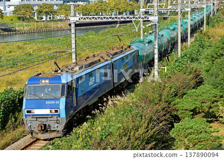 東海道本線 東高島櫻木町 JR Freight EH200-23(高崎) 東海道本線 東高島櫻木町 JR Freight EH200-23(高崎) 137890094