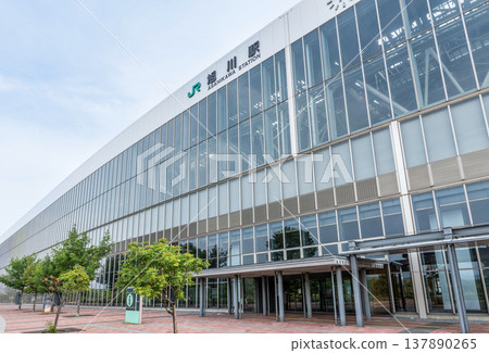 Asahikawa City, Hokkaido: The gateway to Asahikawa: JR Asahikawa Station (South Exit) on a clear day 137890265