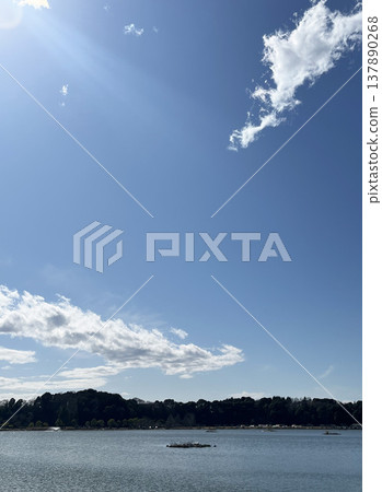 千波湖及藍天 千波湖及藍天 137890268