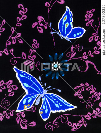 Handmade embroidery, folk arts and crafts Handmade embroidery, folk arts and crafts 137890333