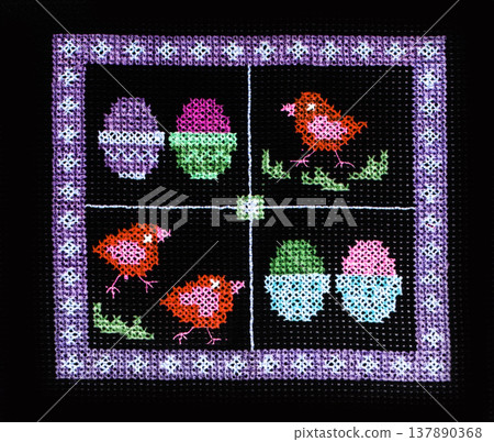 Handmade embroidery, folk arts and crafts Handmade embroidery, folk arts and crafts 137890368