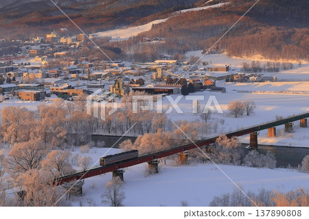 Nemuro Main Line in winter Nemuro Main Line in winter 137890808
