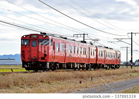 Shin'etsu Main Line, Mitsuke - Obiori, JR East, Kiha 47-514 + Kiha 47-515 (Niitsu), Iiyama Line JNR Color Travelogue Shin'etsu Main Line, Mitsuke - Obiori, JR East, Kiha 47-514 + Kiha 47-515 (Niitsu), Iiyama Line JNR Color Travelogue 137891319