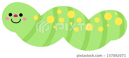 Cute Spring Caterpillar Character for Kids Garden Theme Cute Spring Caterpillar Character for Kids Garden Theme 137892071