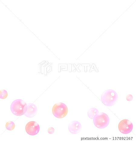 五顏六色的肥皂泡框架 137892167