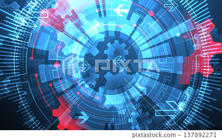 Abstract technology background. Cogwheels ART theme. Vector illustration Abstract technology background. Cogwheels ART theme. Vector illustration 137892271