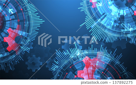 Abstract technology background. Cogwheels ART theme. Vector illustration Abstract technology background. Cogwheels ART theme. Vector illustration 137892275