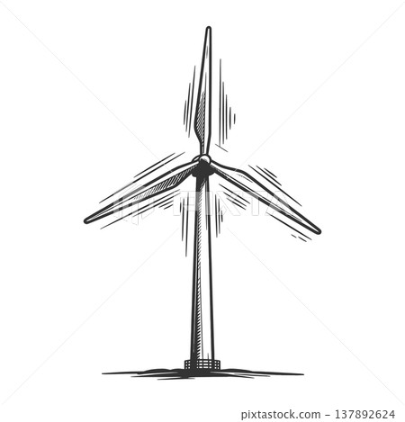 Wind Turbine Renewable Energy Concept Wind Turbine Renewable Energy Concept 137892624