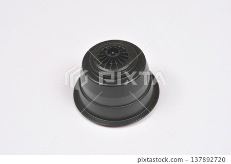 Black Coffee Capsule on White Background Black Coffee Capsule on White Background 137892720