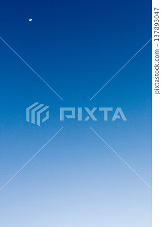Background material of a sunset sky with a vast copy space. 137893047
