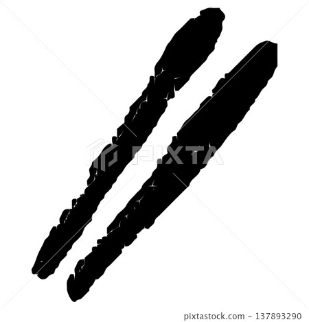 Chopsticks icon, vector line icon for kindergarten website. Chopsticks icon, vector line icon for kindergarten website. 137893290