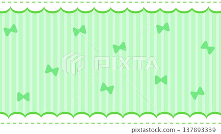 Cute ribbon and frill frame background Cute ribbon and frill frame background 137893339