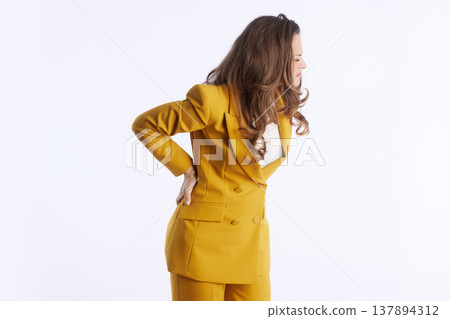 Manager Experiencing Work-Related Back Strain Manager Experiencing Work-Related Back Strain 137894312