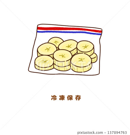 How to freeze bananas (you can freeze them after cutting them) 137894763