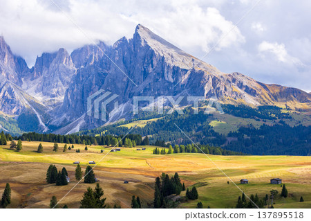 Sassolungo mountains in Dolomites South Tyrol Italy Sassolungo mountains in Dolomites South Tyrol Italy 137895518