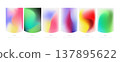 Abstract gradient background material set with granular texture (vertical format) 137895622