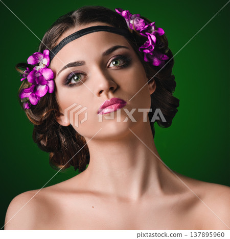 young Woman in greek style young Woman in greek style 137895960