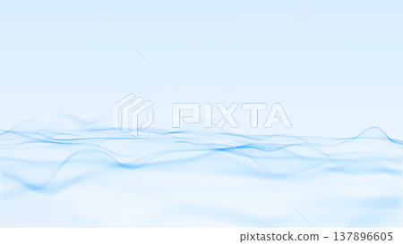 Minimal light blue wave particles on clean background, airy abstract flow with delicate motion, soft digital texture and calm modern atmosphere. Minimal light blue wave particles on clean background, airy abstract flow with delicate motion, soft digital texture and calm modern atmosphere. 137896605