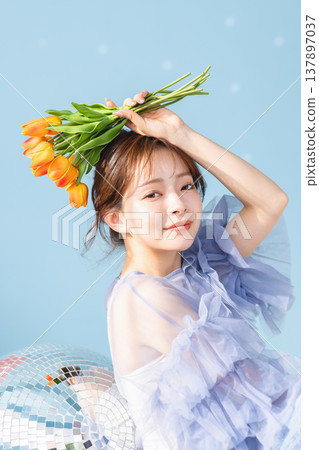 Beauty image of young women 137897037