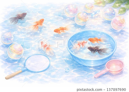 夏季節慶背景素材 137897690