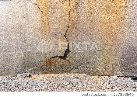Foundations of cracked houses Foundations of cracked houses 137898646