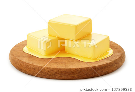 Butter illustration real 137899588