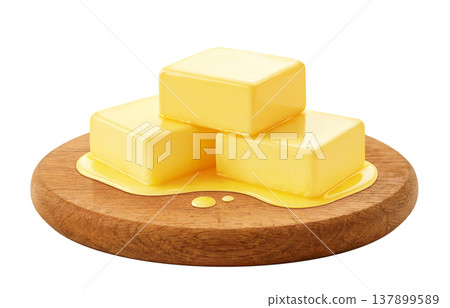 Butter illustration real Butter illustration real 137899589