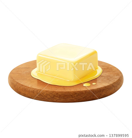 Butter illustration real Butter illustration real 137899595
