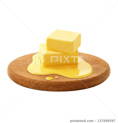 Butter illustration real Butter illustration real 137899597