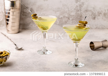 Dill Pickle Martini Vodka. Dill Pickle Martini Vodka. 137899811