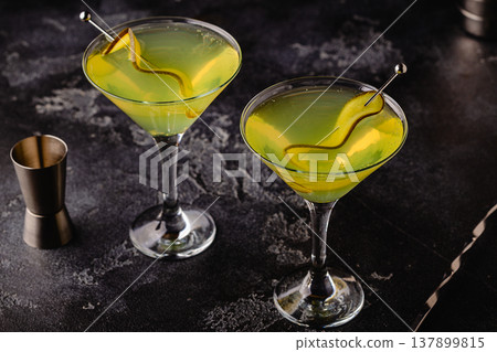Dill Pickle Martini Vodka. 137899815