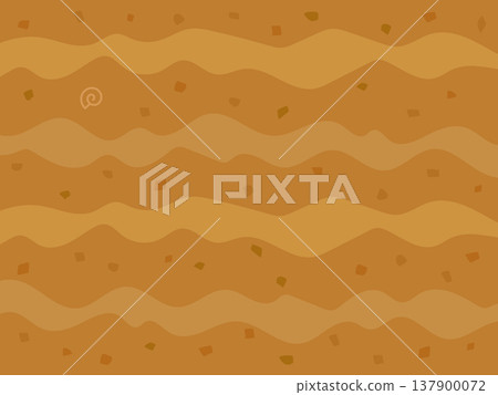 Background illustration of sand and soil layers (cross-section of the ground/desert) 137900072
