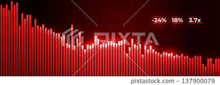 Financial Collapse Negative Growth Spend Background, Finance Global Economy Crisis. Economic Downturn Chart, Red Graph Inflation, Loss Trend Fall Dynamic Stock Trade Risk Report. Vector Illustration Financial Collapse Negative Growth Spend Background, Finance Global Economy Crisis. Economic Downturn Chart, Red Graph Inflation, Loss Trend Fall Dynamic Stock Trade Risk Report. Vector Illustration 137900079