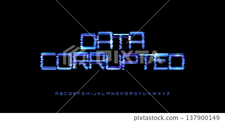 Data Corrupted Digital Noice Font Logo Alphabet Vector Glitch Letters Set Modern Typography, Creative Typographic Design for Play Button, Game UI Headline, Display Fonts. Vector Typeface Data Corrupted Digital Noice Font Logo Alphabet Vector Glitch Letters Set Modern Typography, Creative Typographic Design for Play Button, Game UI Headline, Display Fonts. Vector Typeface 137900149