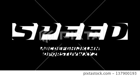 Speed Race Font Logo Alphabet Edgy Sharp Letter Set Modern Typography, Wide Bold Italic Typographic Design for Dynamic Title, Automotive Headline, Type Symbol Logotype, Sports Fonts. Vector Typeface Speed Race Font Logo Alphabet Edgy Sharp Letter Set Modern Typography, Wide Bold Italic Typographic Design for Dynamic Title, Automotive Headline, Type Symbol Logotype, Sports Fonts. Vector Typeface 137900193