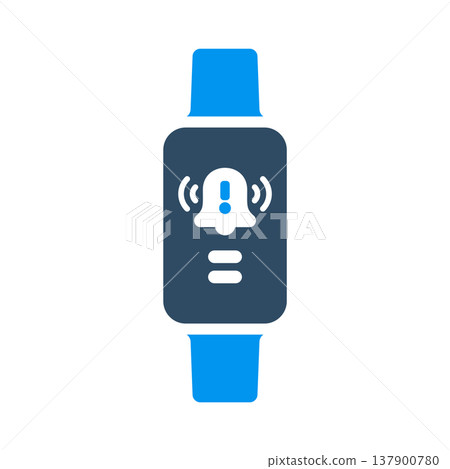 Alarm Reminder Tracker Smartwatch Symbol Alarm Reminder Tracker Smartwatch Symbol 137900780