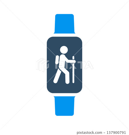 Hiking Tracker Smartwatch Outdoor Symbol 137900791