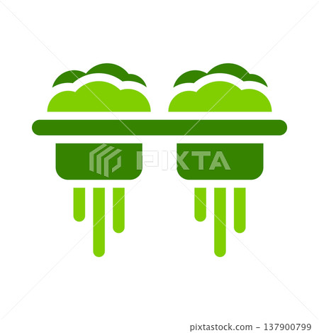 Hydroponic Growing Beds System Symbol Hydroponic Growing Beds System Symbol 137900799