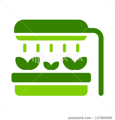 Hydroponic Grow Light System Symbol Hydroponic Grow Light System Symbol 137900809