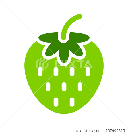 Hydroponic Strawberry Fruit Plant Symbol 137900815