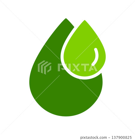 Hydroponic Water Drop Symbol Hydroponic Water Drop Symbol 137900825
