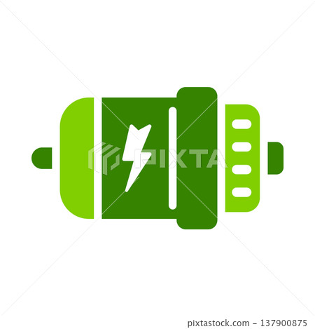 Electric Motor Battery Engine Symbol 137900875