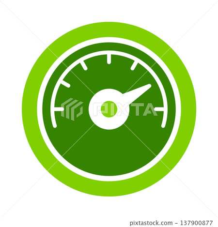 Electric Speed Gauge Dashboard Symbol 137900877