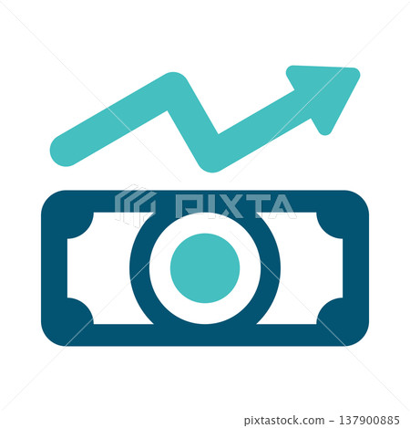 Profit Growth Banknote Finance Symbol Profit Growth Banknote Finance Symbol 137900885