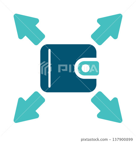 Expense Wallet Outflow Finance Symbol Expense Wallet Outflow Finance Symbol 137900899