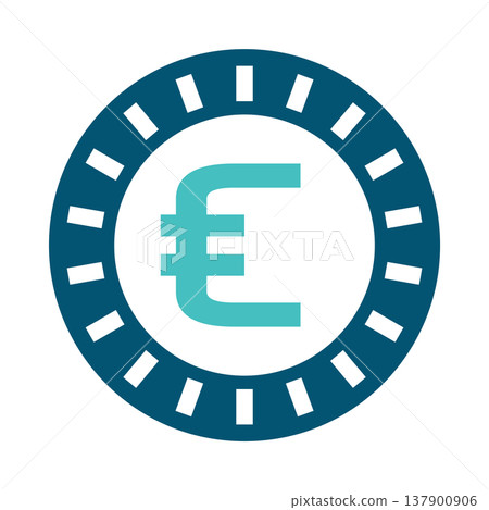 Euro Coin Currency Finance Symbol Euro Coin Currency Finance Symbol 137900906