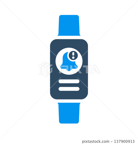 Reminder Notification Tracker Smartwatch Symbol Reminder Notification Tracker Smartwatch Symbol 137900913